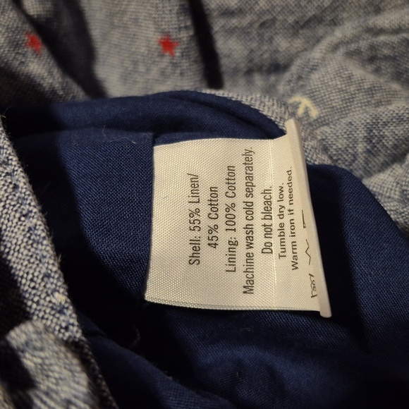 Janie and Jack boys 18-24 months overalls chambray lined, stars & anchors VGUC - Picture 11 of 11